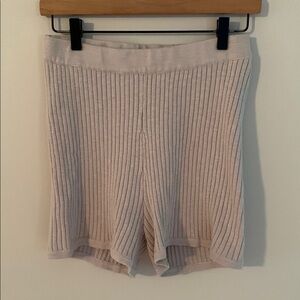 Free People Beach Zuma High Waisted Ribbed Pull-On Knit Sweater Shorts Medium